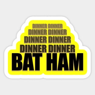 Bat Ham Sticker